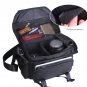 AS-KLFB02-BK Koolertron Nylon SLR DSLR Camera Bag Messenger Shoulder Bag for Canon Nikon Sony