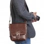 AS-WFPU56-CF Koolertron PU Leather DSLR Camera Bag Messenger Shoulder Bag for Canon Nikon