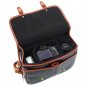 AS-WFFB90-BK Koolertron Waterproof PU Leather Women's Messenger Shouder Bag+Camera Insert