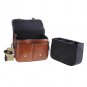 AS-WFFB90-BN Koolertron Waterproof PU Leather Women's Messenger Shouder Bag+Camera Insert