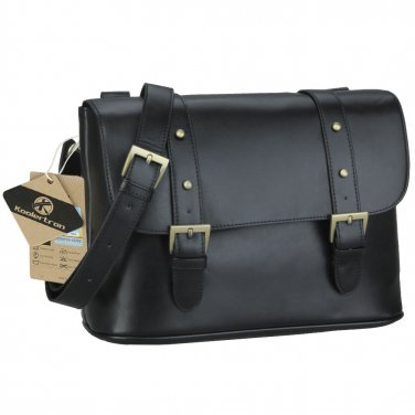AS-PUBB05-BK Koolertron Waterproof Vintage PU leather Women Messenger Bag DSLR Camera Bag