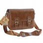 AS-WFPU80-CL Koolertron Waterproof Vintage PU Leather Messenger &Shoulder Bag+Camera Insert
