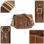 AS-WFPU80-CL Koolertron Waterproof Vintage PU Leather Messenger &Shoulder Bag+Camera Insert