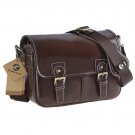 AS-WFPU80-CF Koolertron Waterproof Vintage PU Leather Messenger &Shoulder Bag+Camera Insert