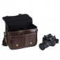 AS-WFPU80-CF Koolertron Waterproof Vintage PU Leather Messenger &Shoulder Bag+Camera Insert