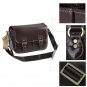 AS-WFPU80-CF Koolertron Waterproof Vintage PU Leather Messenger &Shoulder Bag+Camera Insert