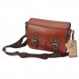 AS-WFPU80-BN Koolertron Waterproof Vintage PU Leather Messenger &Shoulder Bag+Camera Insert