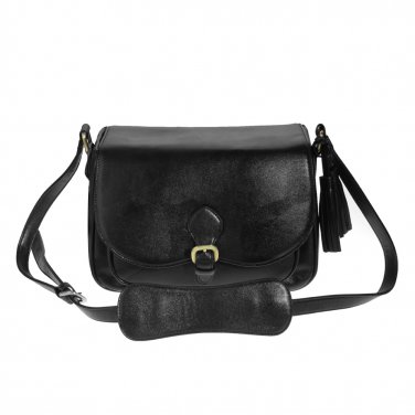 AS-PUBB04-BK Koolertron  PU Leather Small Dslr Camera Bag Shoulder Messenger Bag for Canon Nikon