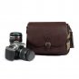 AS-PUBB04-BN Koolertron PU Leather Small Dslr Camera Bag Shoulder Messenger Bag for Canon Nikon