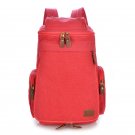 AB-FBBA78-RD Retro Vintage Travel Canvas Backpack Sports Rucksack Satchel Notebook SchoolBag