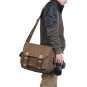 AS-KSFB34-BN Koolertron Vintage Canvas DSLR Shoulder Messenger Camera Bag for Canon 600D 9D