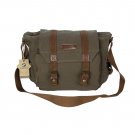 AS-KSFB34-GN Koolertron Vintage Canvas DSLR Shoulder Messenger Camera Bag for Canon 600D 9D