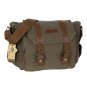 AS-KSFB34-GN Koolertron Vintage Canvas DSLR Shoulder Messenger Camera Bag for Canon 600D 9D