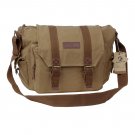 AS-KSFB34-YE Koolertron Vintage Canvas DSLR Shoulder Messenger Camera Bag for Canon 600D 9D