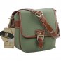 AS-WFFB55-GN Koolertron Vintage Canvas DSLR Camera Bag Shoulder Messenger Bag Fit DSLR with 1 lenses