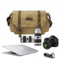 AS-KSFB11-YE Vintage Canvas DSLR Camera bag Men's Messenger shoulder Bag for Nikon D600 Canon