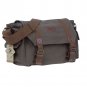 AS-KSFB11-GN Vintage Canvas DSLR Camera bag Men's Messenger shoulder Bag for Nikon D600 Canon