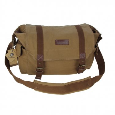 AS-KSFB38-YE Vintage Canvas DSLR SLR Large Camera Bag Messenger Bag For Nikon D600 Canon