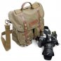 AS-KSFB36-GN Koolertron Waterproof DSLR Canvas Camera Bag Shoulder Messenger Bag for Nikon