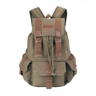 AS-KSFB32-GN Koolertron Large Canvas DSLR SLR Camera Bag Backpack Rucksack Bag for Canon 60D