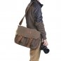 AS-KSFB35-GN Koolertron Canvas DSLR Camera Bag Shoulder Messenger Bag for Canon Nikon Pentax