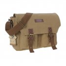AS-KSFB35-YE Koolertron Canvas DSLR Camera Bag Shoulder Messenger Bag for Canon Nikon Pentax