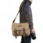 AS-KSFB35-YE Koolertron Canvas DSLR Camera Bag Shoulder Messenger Bag for Canon Nikon Pentax