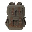 AS-KSFB33-GN Vintage Large Canvas DSLR SLR Camera Bag Rucksack Backpack For Canon Nikon Sony