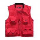 BO-SPVT02 Zicac Outdoor Multi-Pocket Knitted Collar Fishing Vest Photography Vest
