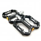 BO-SPBK20-BK Bicycle Bike MTB Aluminum Super Light Pedals Platform CNC Steel Axle 9/16"