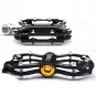 BO-SPBK20-BK Bicycle Bike MTB Aluminum Super Light Pedals Platform CNC Steel Axle 9/16"