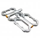 BO-SPBK20-SI Bicycle Bike MTB Aluminum Super Light Pedals Platform CNC Steel Axle 9/16"