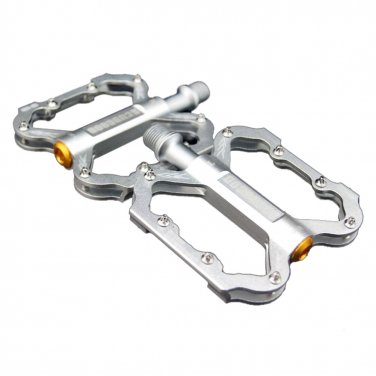 BO-SPBK20-SI Bicycle Bike MTB Aluminum Super Light Pedals Platform CNC Steel Axle 9/16"