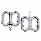BO-SPBK20-GY Bicycle Bike MTB Aluminum Super Light Pedals Platform CNC Steel Axle 9/16"