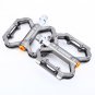 BO-SPBK20-GY Bicycle Bike MTB Aluminum Super Light Pedals Platform CNC Steel Axle 9/16"