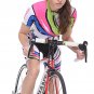 BO-SPCY06-RD Women's Cycling Jacket Short Sleeve Jersey Breathable Shirts+Pants