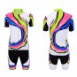 BO-SPCY06-RD Women's Cycling Jacket Short Sleeve Jersey Breathable Shirts+Pants