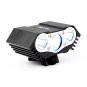 BO-LIFE05-BK Pellor Rechargeable 3600 Lumens 3x CREE XML T6 LED Cycling Bicycle Light Lamp HeadLight