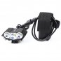 BO-LIFE05-BK Pellor Rechargeable 3600 Lumens 3x CREE XML T6 LED Cycling Bicycle Light Lamp HeadLight