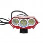 BO-LIFE05-RD Pellor Rechargeable 3600 Lumens 3x CREE XML T6 LED Cycling Bicycle Light Lamp HeadLight