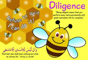 Bee diligent Poster