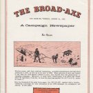 The Broad-Axe: A Campaign Newspaper