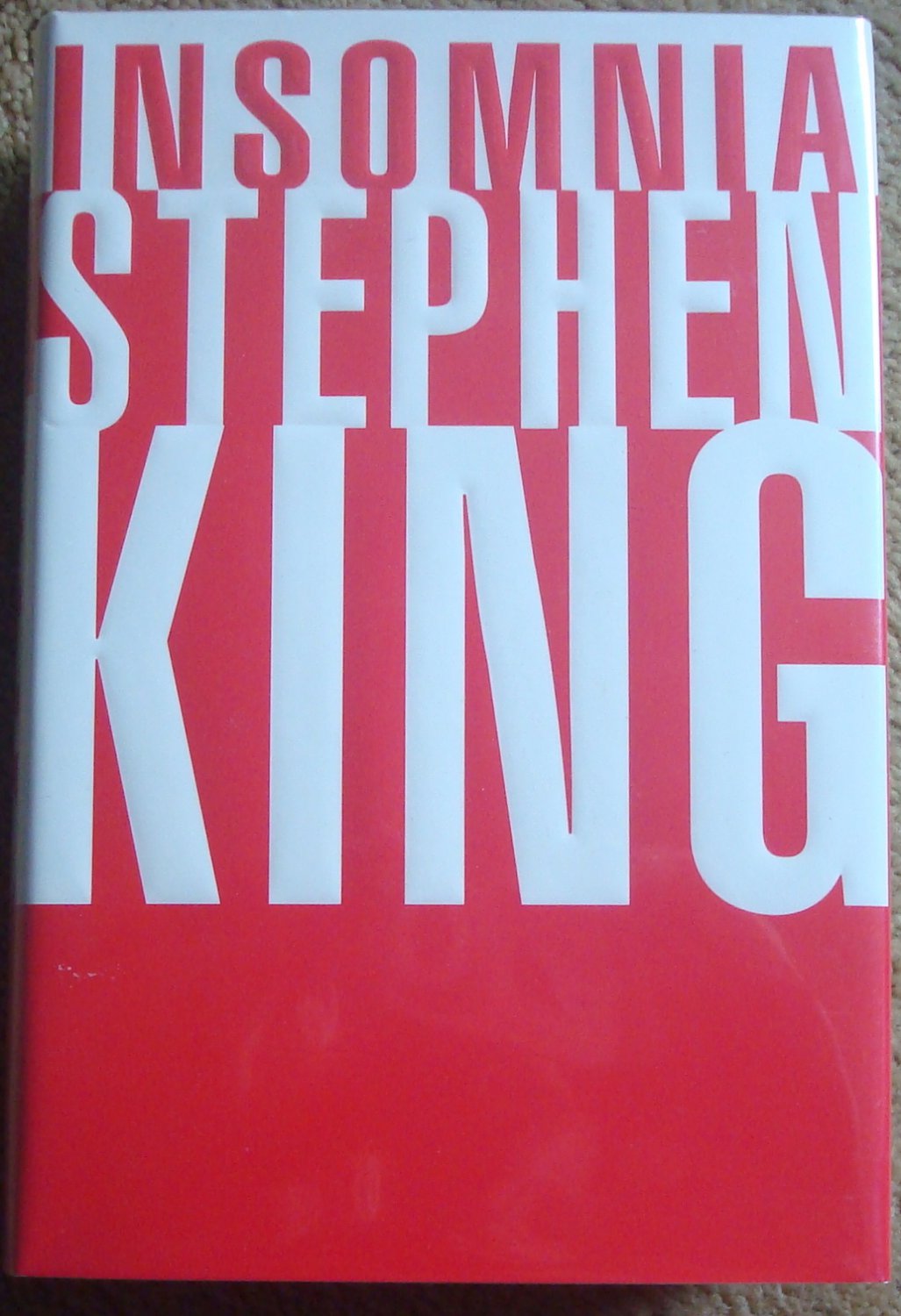 Insomnia - Stephen King, First Edition, Printing HC