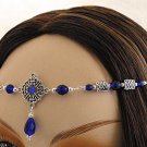 DK BLUE Renaissance CELTIC Medieval CIRCLET crown tiara