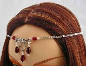 CUSTOM color CELTIC Elven Bridal CIRCLET head piece SCA