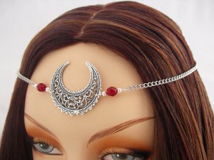 CUSTOM color Moon Goddess CIRCLET diadem priestess wiccan pagan wicca