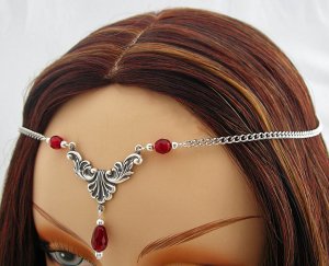 CUSTOM color Renaissance Wedding SCA CIRCLET tiara crown head piece