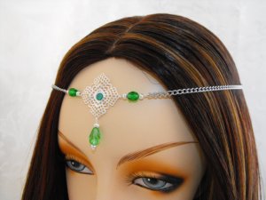 CUSTOM color Renaissance Medieval Wedding CIRCLET tiara head piece