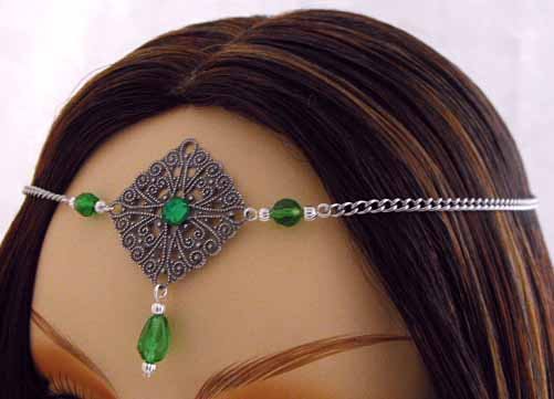 CUSTOM color Renaissance Wedding elf CIRCLET tiara crown head piece