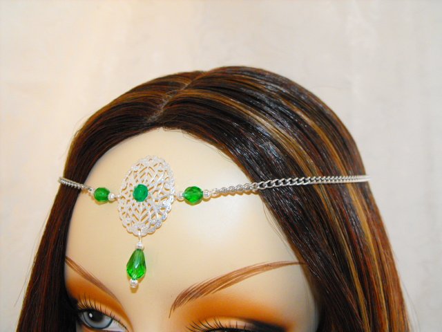 CUSTOM color Renaissance Medieval Wedding CIRCLET crown tiara head piece